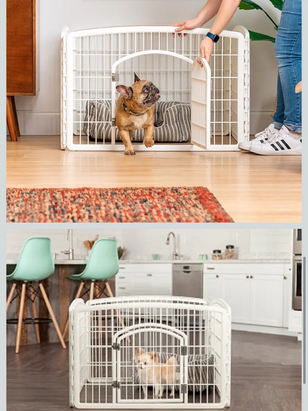 4 panel pet small dog play pen with door pet enclosure